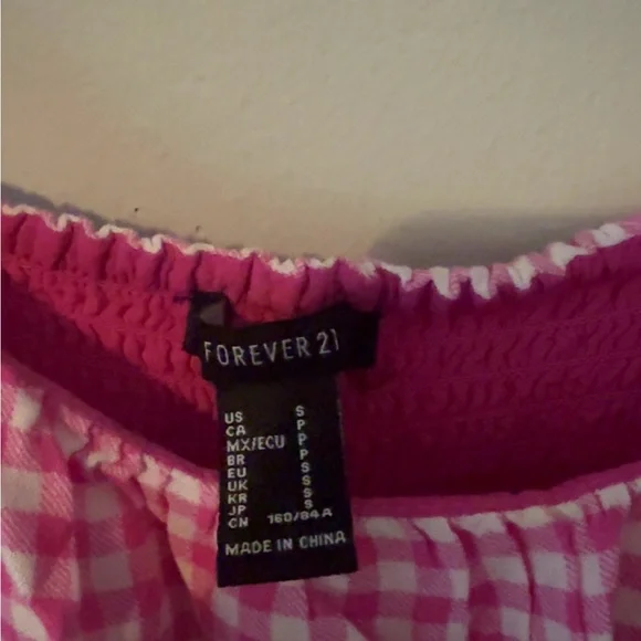 💖 Forever 21 Gingham Pink Sundress – Size S 💖 - Picture 6 of 6